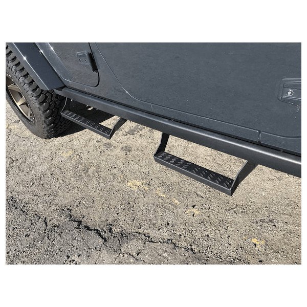 Trigger, Rubicon Slider Steps, for 07-18 Jeep Wrangler Rubicon & Wrangler Unlimited Rubicon JK with Factory Rock Rails