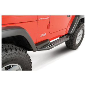 Quadratec, QRC Side Armor with Step, for 87-06 Jeep Wrangler YJ & TJ