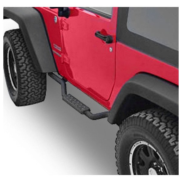 Rampage Products, 2" Slimline Step in Textured Black, for 07-18 Jeep Wrangler JK 2 Door Rampage Products, 2" Slimline Step in Textured Black, for 07-18 Jeep Wrangler JK 2 Door