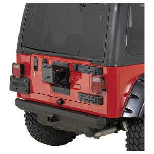 Classic Rock Bumper Rear with 2" Receiver in Textured Black