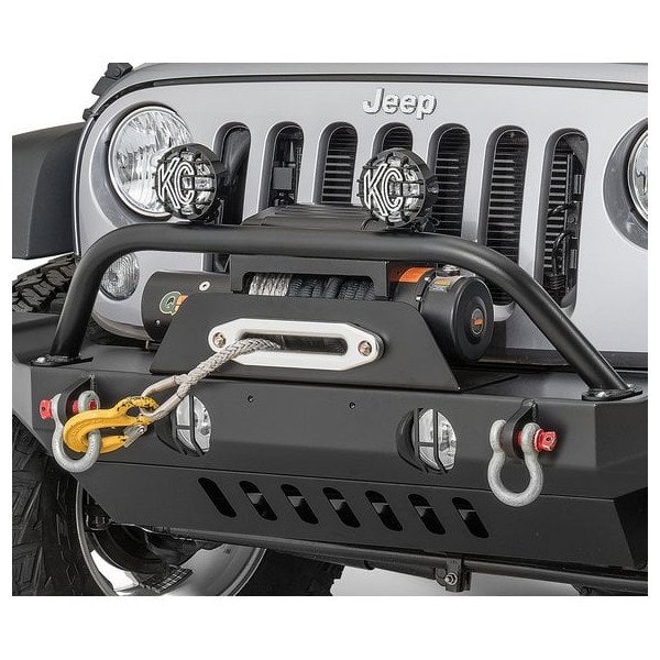 HyLine OffRoad, Front Bumper Winch Guard Light Bar, for 07-18 Jeep Wrangler JK HyLine OffRoad, Front Bumper Winch Guard Light Bar, for 07-18 Jeep Wrangler JK