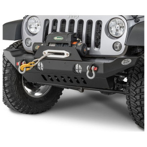 HyLine OffRoad, Air Dam Skid Plate in Lightly Textured Black Powder Coat, for 07-18 Jeep Wrangler JK