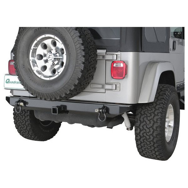 HyLine OffRoad, Standard Rear Bumper with 2" Receiver Hitch, for 87-06 Jeep Wrangler YJ, TJ & Unlimited