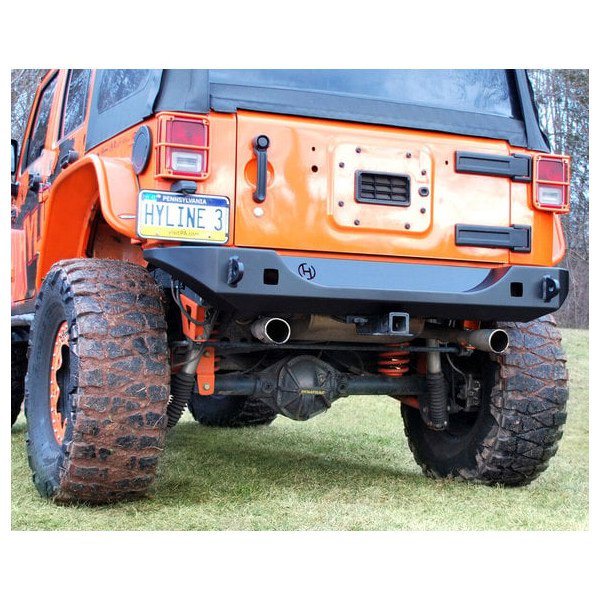 HyLine OffRoad, Ridgeline Midwidth Rear Bumper, for 07-18 Jeep Wrangler JK