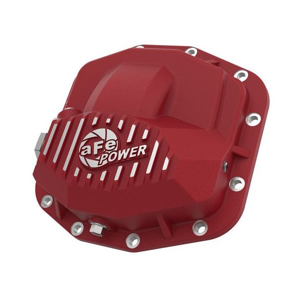 aFe Power, Front Differential Cover in Red Finish, for 18-23 Jeep Wrangler JL & Gladiator JT with Dana 44 Rubicon Front Axle