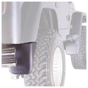 Mopar, Rear Molded Splash Guards with Jeep Logo, for 97-06 Jeep Wrangler TJ Mopar, Rear Molded Splash Guards with Jeep Logo, for 97-06 Jeep Wrangler TJ