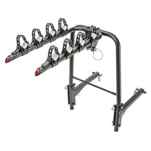 VersaHitch, with Bike Rack & Jeep Logo Hitch Plug, With Factory Plastic Bumper, for 07-18 Jeep Wrangler JK