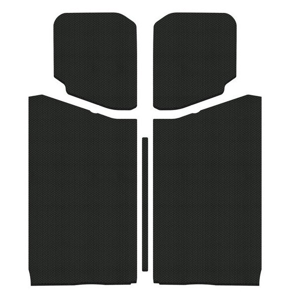 Boom Mat, Sound Deadening Headliner Kit, in Black Leather for 18-23 Jeep Wrangler JL 2-Door Boom Mat, Sound Deadening Headliner Kit, in Black Leather for 18-23 Jeep Wrangler JL 2-Door