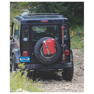 MORryde, Spare Tire Jerry Can Mount, with Short Tray for 87-18 Jeep Wrangler YJ, TJ and JK