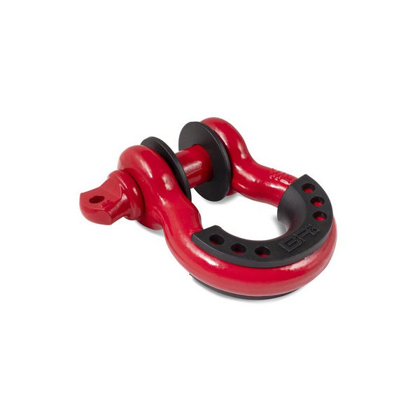 Body Armor, 3/4" D-Ring with Isolator (Single), in Red with Black Isolator