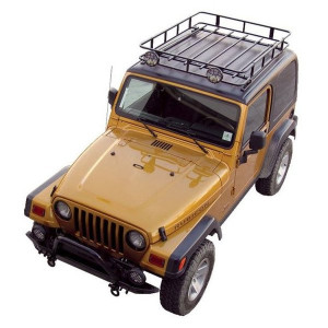 Garvin, Off Road Series Track Rack, for 76-06 Jeep CJ-7, Wrangler YJ & TJ with Hard Top