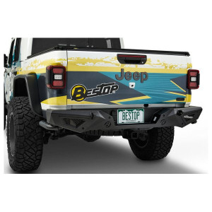 Bestop, HighRock 4x4 Granite Series Rear Bumper, for Jeep Gladiator JT