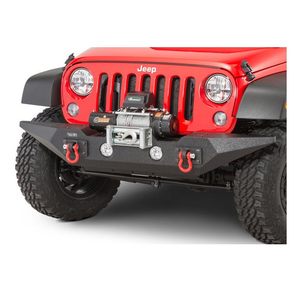 Rugged Ridge, Spartan Front Bumper, in Smooth Satin Black Powder Coat for 07-18 Jeep Wrangler JK Rugged Ridge, Spartan Front Bumper, in Smooth Satin Black Powder Coat for 07-18 Jeep Wrangler JK