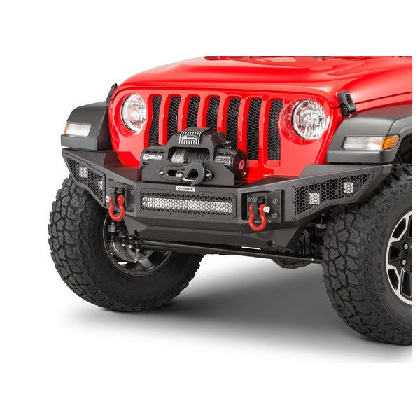 Go Rhino, Rockline Winch Ready Front Bumper, for 07-23 Jeep Wrangler JL, JK & Gladiator JT