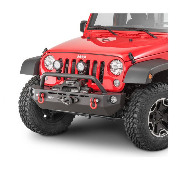Quadratec, QRC Front Winch Ready Bumper, Stubby Without Winch for 07-18 Jeep Wrangler JK