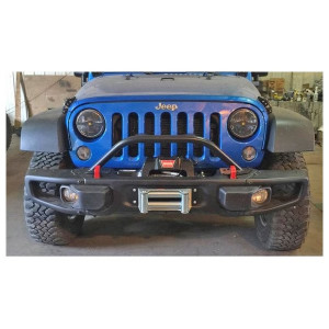 Rock Hard 4X4, Grille Guard and Light Mount Hoop for 10A, Hardrock, & Recon Edition, for 07-18 Jeep Wrangler JK