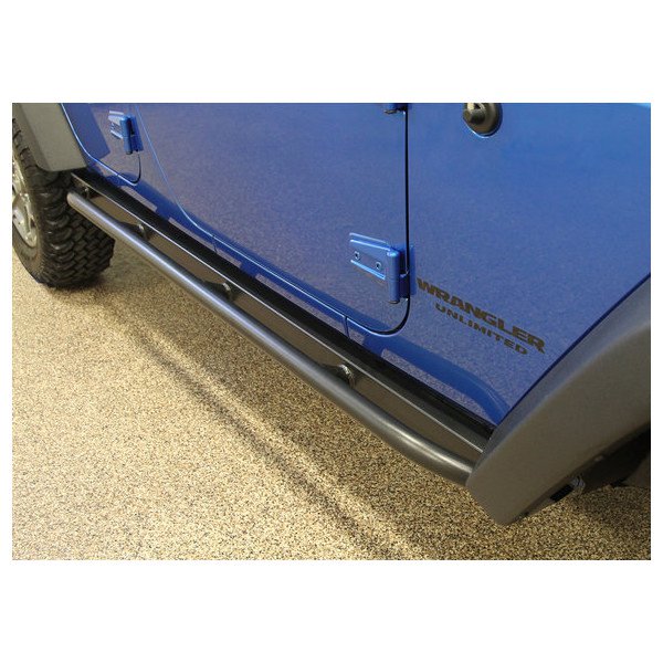 Rock Hard 4X4, Patriot Series Tube Slider Rocker Guards, for 07-18 Jeep Wrangler Unlimited JK 4 Door