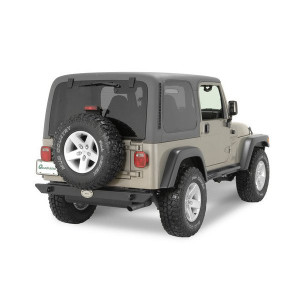 Rock Hard 4X4, Rock Hard Rear Bumper For 76-06 Jeep CJ, Wrangler YJ, TJ & Unlimited, Universal