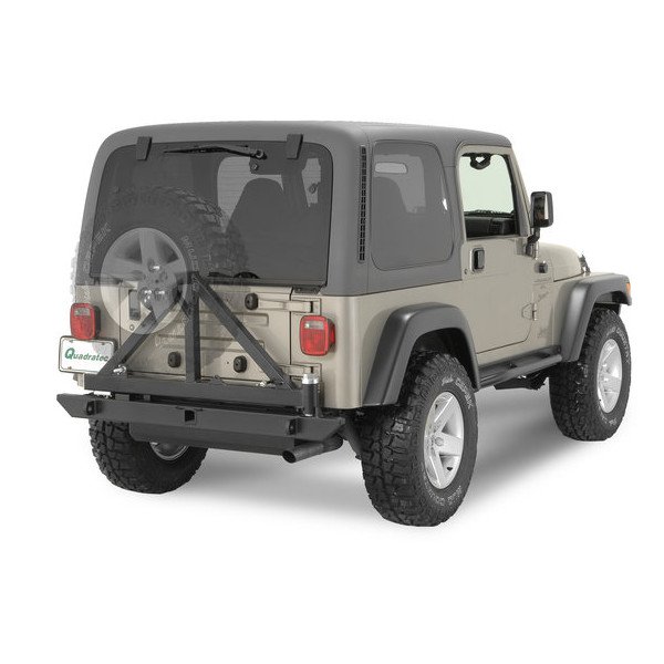 Rock Hard 4X4, Rear Bumper/Tire-Carrier, for 76-06 Jeep CJ, Wrangler YJ, TJ & Unlimited Rock Hard 4X4, Rear Bumper/Tire-Carrier, for 76-06 Jeep CJ, Wrangler YJ, TJ & Unlimited