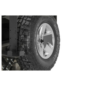 Rock Hard 4X4, License Plate Relocation Bracket, for 76-18 Jeep CJ and Wrangler YJ, TJ & JK