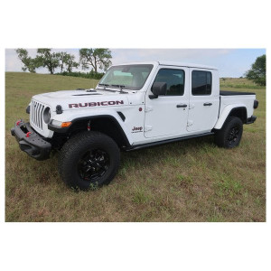 Rock Hard 4X4, Patriot Series Tube Slider Rocker Guards, with Angled Up Tube for 20-23 Jeep Gladiator JT