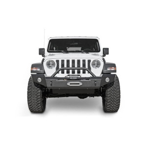Signature Series Full-Width Front Bumper with Bull Bar and D-Ring Tabs, Standard Winch