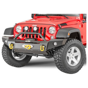 LoD Offroad, Signature Series Front Full Width Bumper without Bull Bar, for 07-18 Jeep Wrangler JK with a Standard Winch