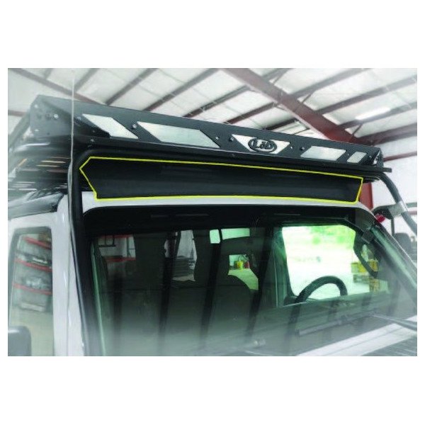 LoD Offroad, Destroyer Roof Rack Wind Deflector, for 18-23 Jeep Wrangler JL Unlimited 4-Door