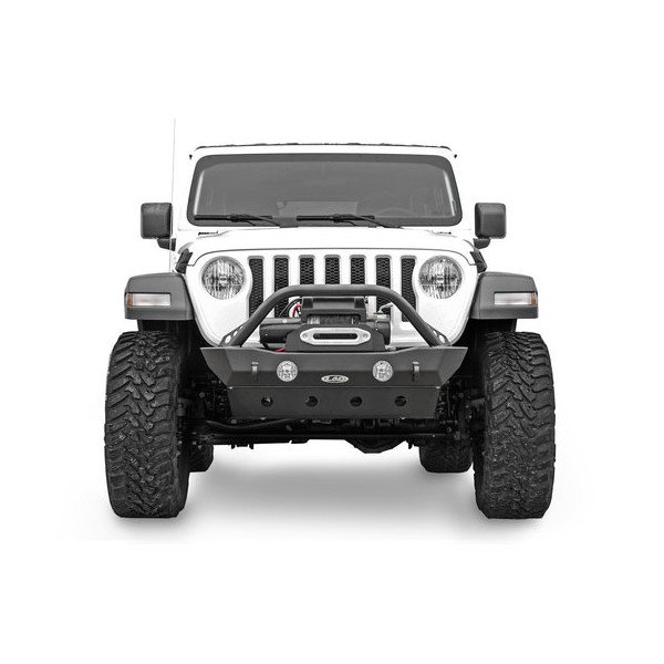 LoD Offroad, Destroyer Series Shorty Front Bumper with Bull Bar, for 18-23 Jeep Wrangler JL & Gladiator JT LoD Offroad, Destroyer Series Shorty Front Bumper with Bull Bar, for 18-23 Jeep Wrangler JL & Gladiator JT