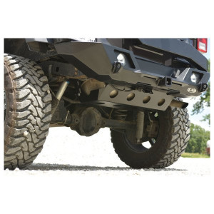 LoD Offroad, Destroyer Rear Muffler Skid Plate, for 07-18 Jeep Wrangler JK