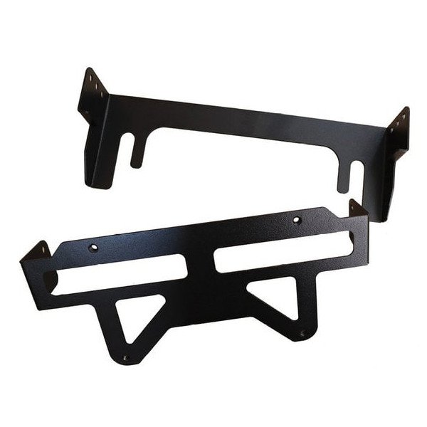 LoD Offroad, Front Bumper Fairlead License Plate Flip-Up Mount, Universal LoD Offroad, Front Bumper Fairlead License Plate Flip-Up Mount, Universal