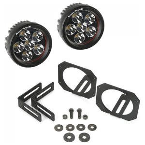 Rugged Ridge, LED Round Fog Light Kit, for 07-18 Jeep Wrangler JK