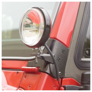 Rugged Ridge, Windshield Light Mounting Brackets, for 97-06 Jeep Wrangler TJ & Ulimited Rugged Ridge, Windshield Light Mounting Brackets, for 97-06 Jeep Wrangler TJ & Ulimited