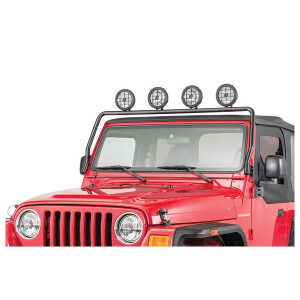 Rugged Ridge, Full Frame Light Bar in Black Powdercoat, for 97-06 Jeep Wrangler TJ & Unlimited Rugged Ridge, Full Frame Light Bar in Black Powdercoat, for 97-06 Jeep Wrangler TJ & Unlimited