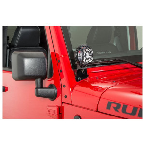 Windshield Light Mount Brackets in Black Windshield Light Mount Brackets in Black