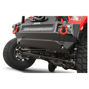Go Rhino, Rockline Front Bumper Skid Plate, for 18-23 Jeep Wrangler JL Unlimited and Gladiator JT with Go Rhino Rockline Front Bumper