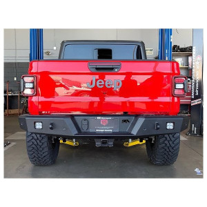 Jeep JT Gladiator Rear Bumper, Lightly textured black powder coat Jeep JT Gladiator Rear Bumper, Lightly textured black powder coat