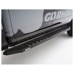 Go Rhino, RB20 Running Boards, in Textured Black without Step for 20-23 Jeep Gladiator JT