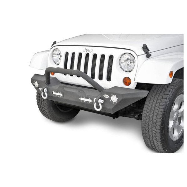 DV8 Offroad, FS-7 Front Mid Width Winch Bumper With LED Lights, for 07-23 Jeep Wrangler JL, JK & Gladiator JT