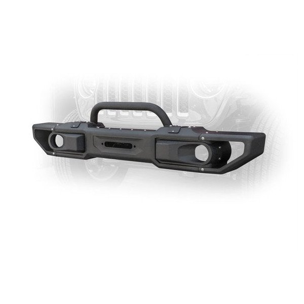 DV8 Offroad, Front Modular Bumper with Bull Bar, for 18-23 Jeep Wrangler JL Unlimited & Gladiator JT