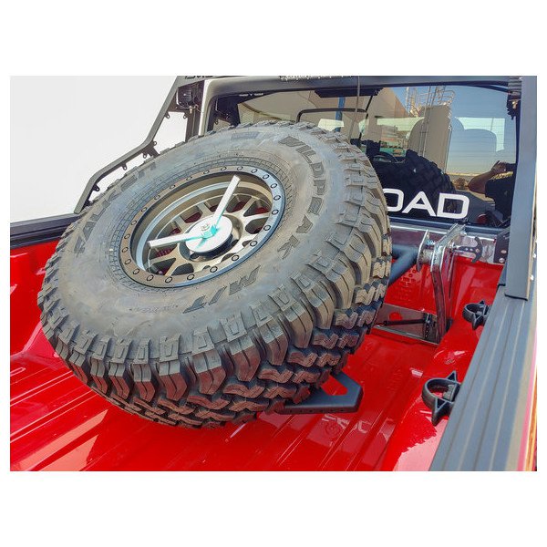 DV8 Offroad, In Bed Adjustable Tire Carrier, for 20-23 Jeep Gladiator JT DV8 Offroad, In Bed Adjustable Tire Carrier, for 20-23 Jeep Gladiator JT
