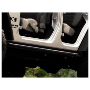 Mopar, Enhanced Rock Rails with Tubular Rub Rail in Satin Black, for 07-18 Jeep Wrangler Unlimited JK 4 Door