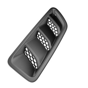 Mopar, Hood Air-Inlet Bezel, for Passenger Side on 18-23 Jeep Wrangler JL and Gladiator JT Mopar, Hood Air-Inlet Bezel, for Passenger Side on 18-23 Jeep Wrangler JL and Gladiator JT