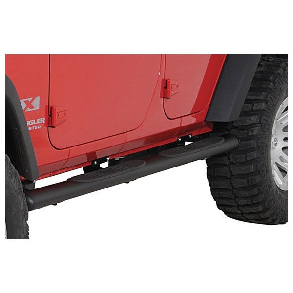 Rugged Ridge, 4" Oval Tube Steps, for 07-18 Jeep Wrangler Unlimited JK 4 Door Rugged Ridge, 4" Oval Tube Steps, for 07-18 Jeep Wrangler Unlimited JK 4 Door