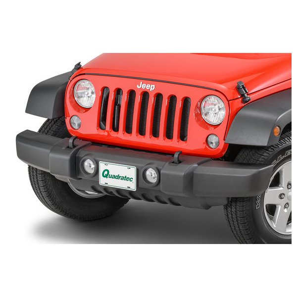 StoNSho, Removable Quick Release Front License Plate Bracket, for Jeep 07-18 Wrangler JK with Factory Plastic Bumper