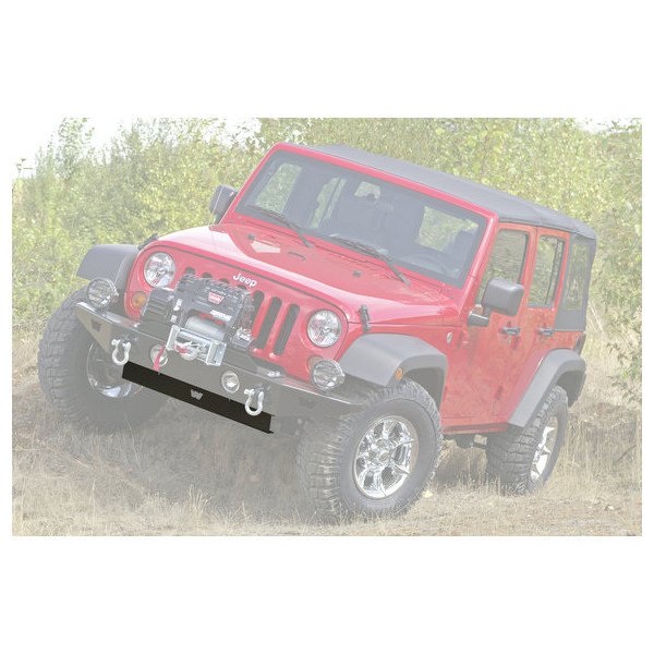 WARN, Blocker Beam Skid Plate, for 07-18 Jeep Wrangler JK with Warn Rock Crawler Front Bumper WARN, Blocker Beam Skid Plate, for 07-18 Jeep Wrangler JK with Warn Rock Crawler Front Bumper