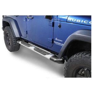 Rampage Products, Xtremeline Running Boards, Stainless Steel, for 07-18 Jeep Wrangler Unlimited JK 4 Door Rampage Products, Xtremeline Running Boards, Stainless Steel, for 07-18 Jeep Wrangler Unlimited JK 4 Door