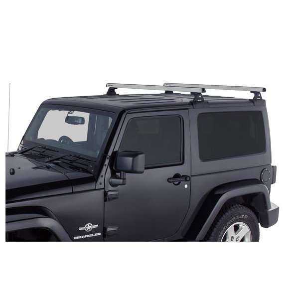 Rhino-Rack, Heavy Duty 2-Bar Backbone Roof Rack, Silver, for 07-18 Jeep Wrangler JK Hardtop Rhino-Rack, Heavy Duty 2-Bar Backbone Roof Rack, Silver, for 07-18 Jeep Wrangler JK Hardtop