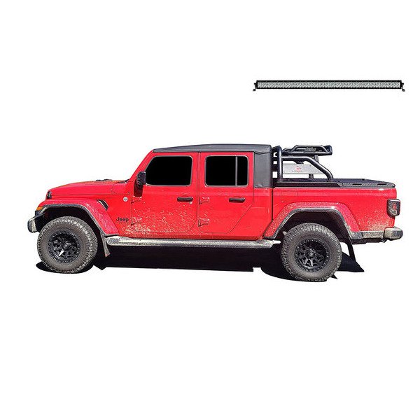 Black Horse Off Road, Atlas Roll Bar, with 50" LED Lightbar for 20-23 Jeep Gladiator JT Black Horse Off Road, Atlas Roll Bar, with 50" LED Lightbar for 20-23 Jeep Gladiator JT