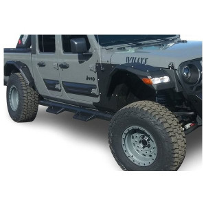 Black Horse Off Road, Impact Heavy Duty Drop Side Steps in Black, for 20-23 Jeep Gladiator JT Black Horse Off Road, Impact Heavy Duty Drop Side Steps in Black, for 20-23 Jeep Gladiator JT